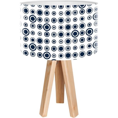 Lampe de chevet stamps foto-402 - Bois clair, blanc (1/3)