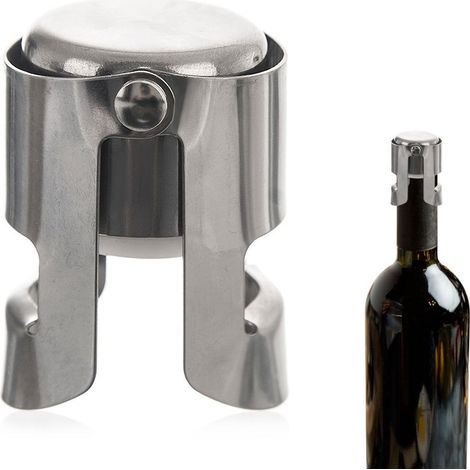 Tapón de vino de acero de 4 cm