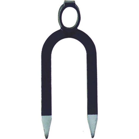 ZAPPONE BIDENTE OCCHIO OVALE ORSATTI  gr.900 cm.12x30h. occhio ø mm.34/37    IL CAMPO