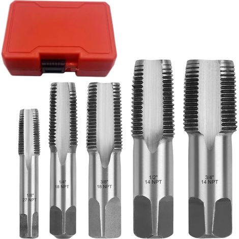 Kit filetage tube - acier carbone, pour plomberie et atelier (1/5)