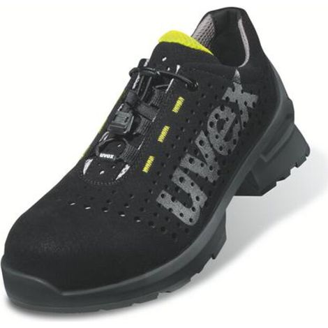 uvex Halbschuhe 1 S1 65619 schwarz gelb Weite 12 Gr. 41