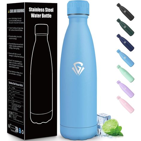 Gourde Isotherme 750ML Sans BPA, Bouteille Isotherme, Acier Inoxydable 18/8, Gourde Sport, Étanche Double Isolation, Gourdes Metal pour Le Camping, Excursion, Sports de Plein Air (1/5)