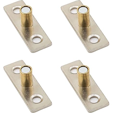 Lot de 4 pièces guides de porte coulissante, diamètre 8 mm, guide d'arrêt localisateur à roulette pour porte d'armoire de maison au sol (1/5)