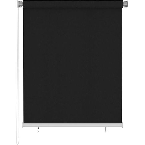 Maison Exclusive - Store roulant d'extérieur 125 (l) x 140 (H) cm noir (1/5)