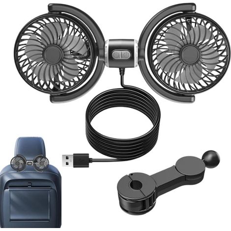Ventilateur de siège d'auto USB, voiture pour la banquette (1/5)