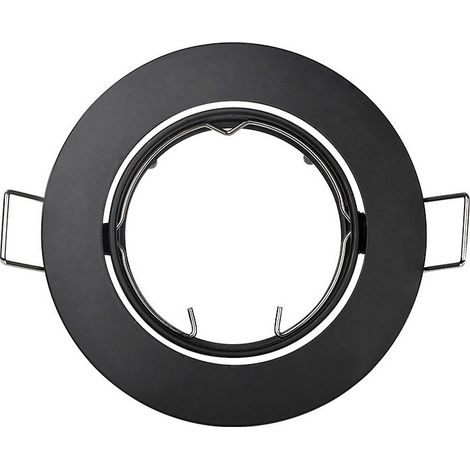 ARO HALOGENO METALICO. OSCILANTE. COLOR NEGRO. Ø8,4cm EDM (1/3)