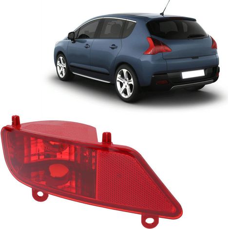 [NON UTILIZZATO] Luce fendinebbia posteriore per auto, accessori di ricambio per auto compatibili con Peugeot 3008 5008 2009-2016 (sinistra),