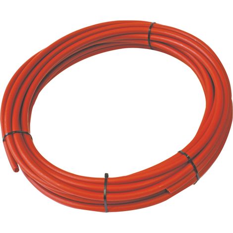 Couronne de tube PER Ø20 nu rouge - longueur 25m