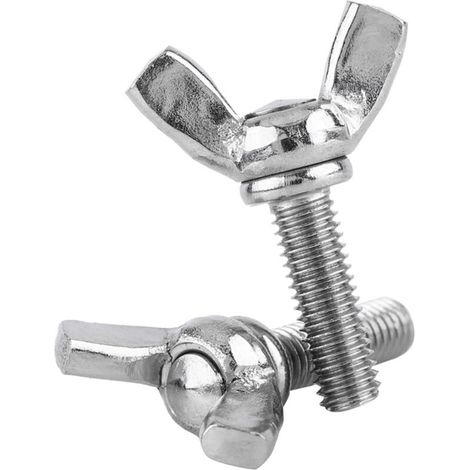 Confezione da 5 pezzi di viti a farfalla in acciaio inox 304, bulloni a farfalla, accessorio per riparazione macchine (M5 20mm) -Crezuo