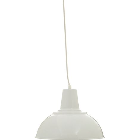 Premier Housewares White Finish Pendant Light Modern Elegant Ceiling Light Chandelier 30 x 30 x 120 (1/4)