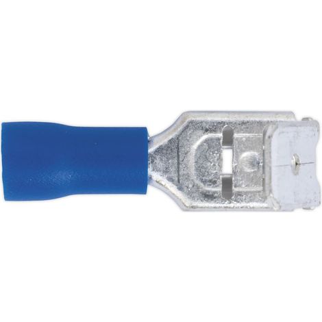 Sealey Piggy-Back Terminal 6.3mm, Blue - Pack of 100 BT17