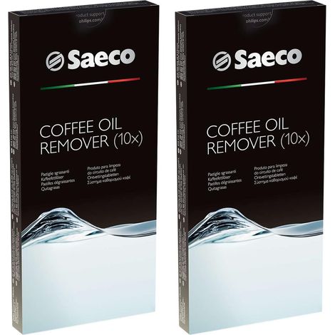 Set von 2 Boxen entfangener Pastillen (x10) für Espresso Saeco, Philips - CA6704/99 Kaffeemaschine