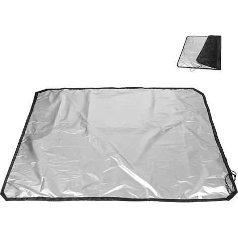 Abri de Toit de Voiture Imperméable en Tissu Oxford Noir, Design Pliable et Compact, Protection pour Barres de Toit Pendant Vos Voyages (1/5)