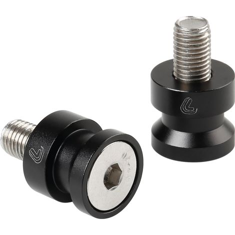 Coppia supporti cavalletto - M10x1,25 mm - Nero (1/2)