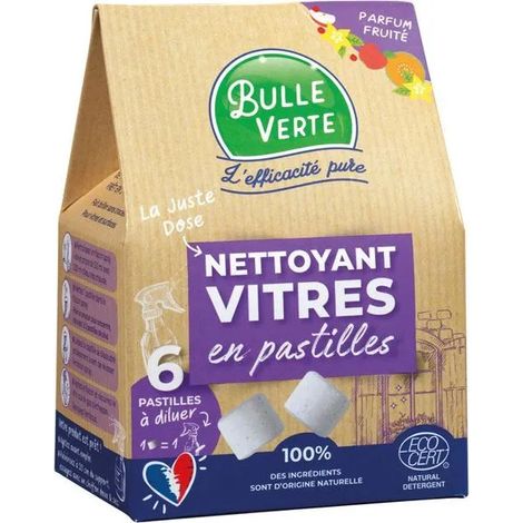 Pastiglie detergenti per vetri, 6 dosi