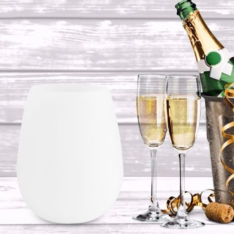 Tragbares, transparentes Silikon-Weinglas für Outdoor-Partys, Grillabende und Camping (1/5)