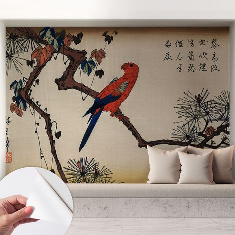 Tapete Selbstklebend - Fototapete mit Motiv - Wandtapete modern - Wanddeko Vogel auf einem Ast 208x146 cm (1/5)