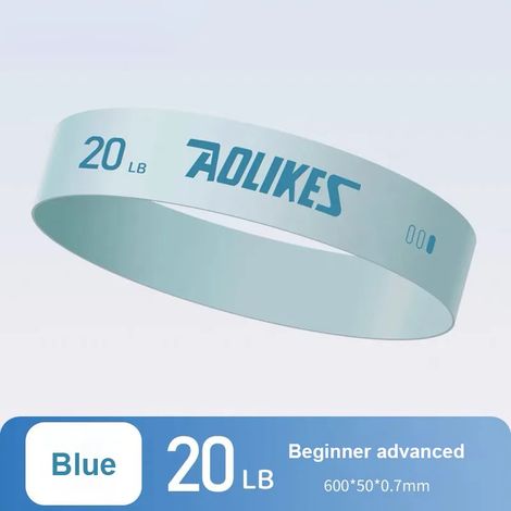 Bande de résistance (bleue), entraînement de yoga et de fitness, squats