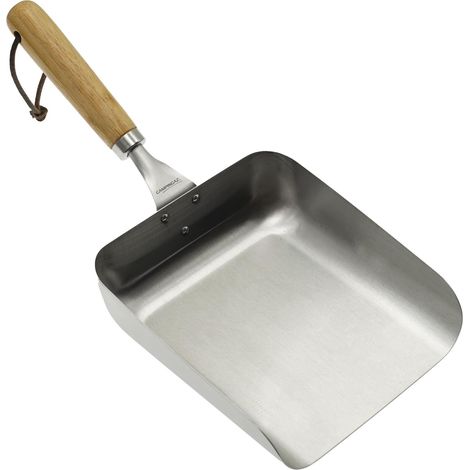 Spatola in acciaio inox Campingaz con manico in bamboo 28 cm
