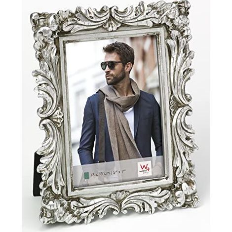 walther design Cornice Argento 13 x 18 cm Saint Germain Cornice per Ritratto QS318S (1/4)