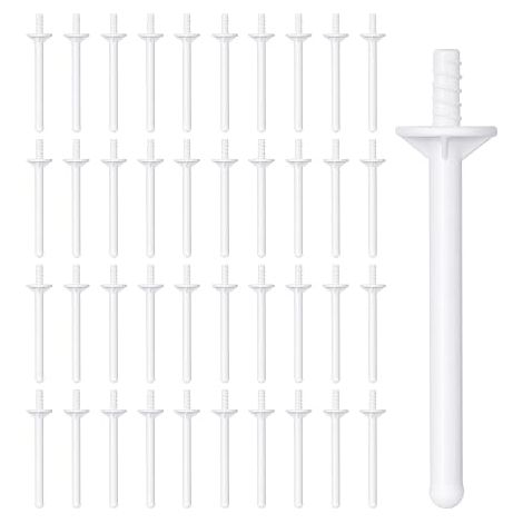 Kit de Cire Nez, Cire Épilatoire Nez, Pochoirs à Moustache, Applicateurs à Pointe Sûre, Applicateurs en Bois, pour Hommes et Femmes (1/2)