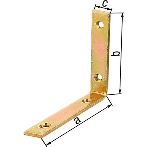 Corniere poutre 120x120x20 mm zingué jaune (1/4)