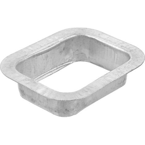 Aluminium-Dachrinnenadapter 9,7 x 7,8 x 2,3 cm, Ablauf für außenliegende Dachrinnenfallrohre, verschleißfestes Ersatzteil für Dachrinnen