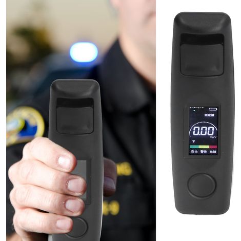 Éthylotest portable, écran LCD tricolore, réponse rapide, chargement USB. (1/5)