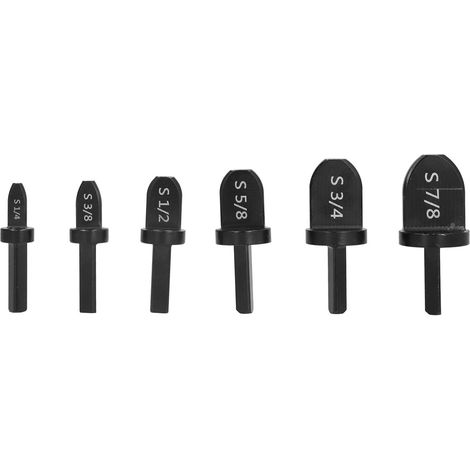 Lot de 6 embouts évasement pour tube climatisation, foret en acier, outil d'expansion manuel, kit d'évasement de tuyaux (1/5)
