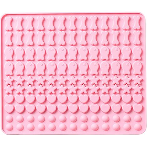 Moule à pâtisserie en silicone à 130 grilles, idéal pour les mini-friandises pour animaux, la nourriture pour chiens, les biscuits et les gâteaux.