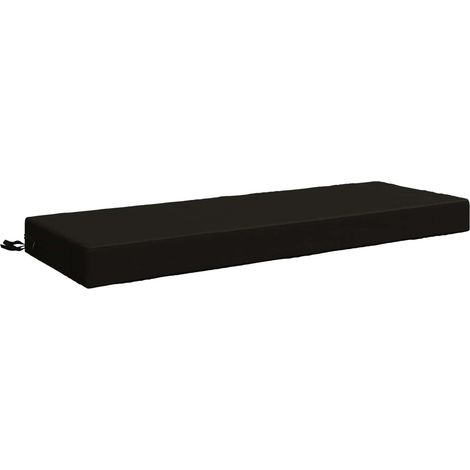vidaXL Cuscino per schienale SOEST 100% Poliestere Nero