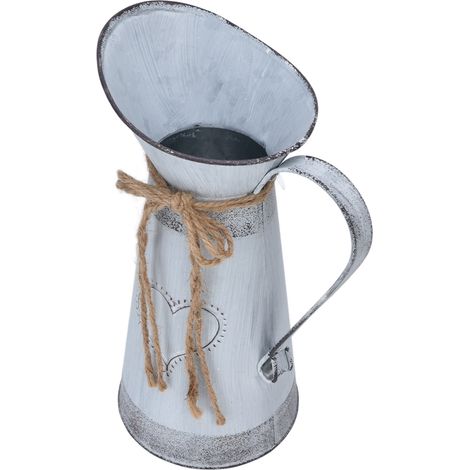 Miniatur-Metallkrug im rustikalen Stil – Multifunktionale dekorative Blumenvase für Zuhause und Büro (1/5)
