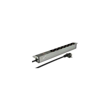 Steckerleiste DIGITUS 1HE 7fach, Schalter, Alu, -Schutz (DN-95407) (1/2)
