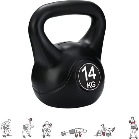 Kettlebell, 12 kg, mit ergonomischem Griff (1/5)