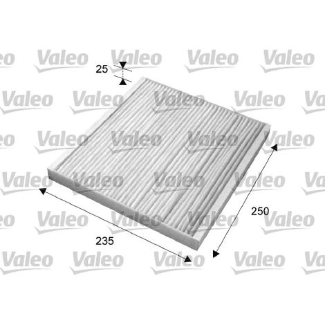 Filtre, air de l'habitacle Valeo 715636 CITROËN 1613733080 1692730780 6000627088