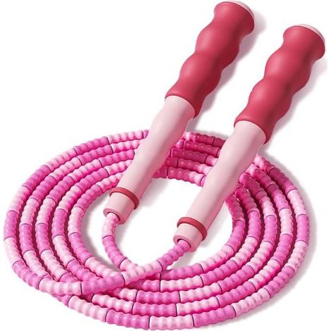 Corde à Sauter - 1 pcs Corde à Sauter en TPU Ajustable Prémium, Skipping Rope Réglable avec Poignée Antidérapant pour Homme Femme, Fitness,Entranement Vitesse(2.9M) (1/5)