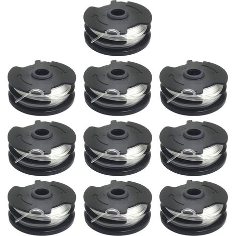 Lot de 10 bobines de rechange pour débroussailleuse Parkside PRTA 20-Li C3 IAN351753 (1/5)
