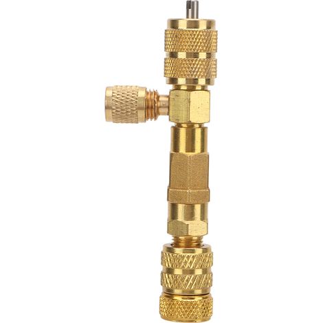 Universal-Werkzeug zum Ausbau von Klimaanlagenventilen (1/4" und 5/16" SAE), Reparatur von Klimaanlagenleitungen für R22, R134, R410 und R32, pneumatischer Demontagesatz (1/5)