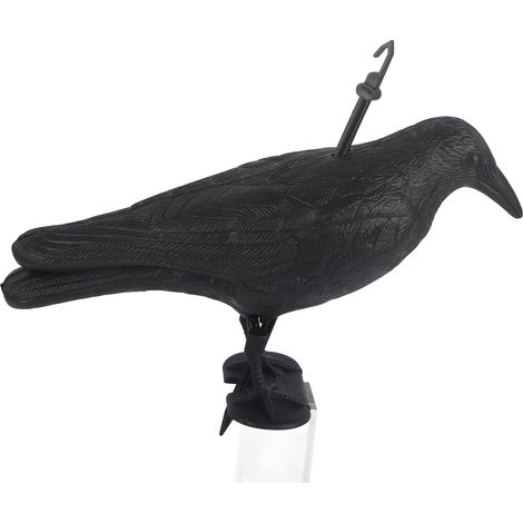 Vogelscheuche aus künstlichem Kunststoff, schwarze Krähenfedern, Vogelabwehr für Garten und Hof (1/5)