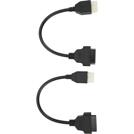 Câble de remplacement pour scanner de diagnostic moto OBD2 6 broches, compatible Delphi, lot de 2 (1/5)