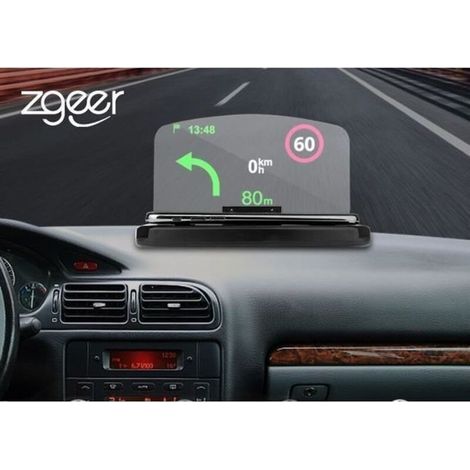 Display head-up (HUD) per auto per navigazione GPS, supporto per smartphone, supporto per proiettore (1/4)