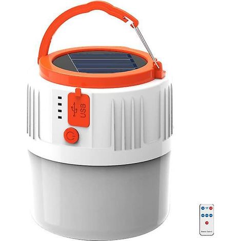 Lanterne de camping rechargeable USB avec télécommande, 1000 lumens, 5 modes d'éclairage d'urgence, étanche (1/4)