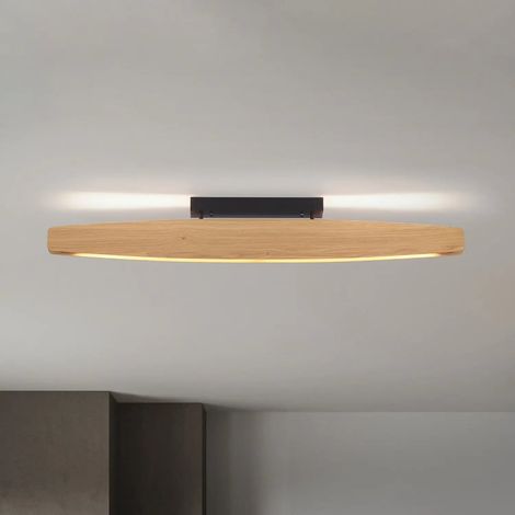 [GEBRAUCHT] B-Ware Quitani Led Deckenleuchte Lampe Persida 118 Cm Eiche 2700 K Ra90 3800 Lumen