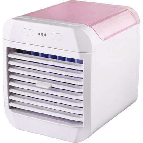 Raffrescatore d'aria – Mini condizionatore portatile USB – Ventilatore nebulizzatore silenzioso per ufficio, camera da letto, auto – 1 pezzo (1/5)