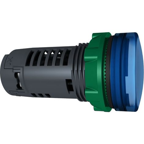 Harmony XB5 - voyant lumineux compact DEL - Ø22 - bleu - 230V - vis étrier