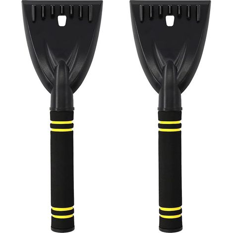 Set mit 2 Eiskratzern für Windschutzscheiben und Seitenscheiben, kratzfreie Schnee- und Enteisungswerkzeuge, passend für alle Windschutzscheiben (1/5)