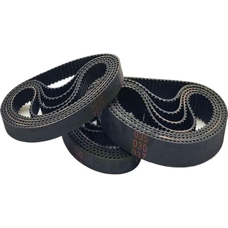 Courroie synchrone en caoutchouc, longueur 370 372 376 380 384 386 388 390 392mm, largeur 4-15mm(380mm-S2M-(190Teeth),1PC4MM) (1/3)