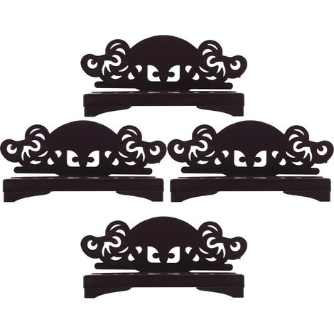 Soporte de plástico plegable para abanicos (4 piezas): soporte decorativo para el hogar y la oficina, ideal para hombres y mujeres, multiusos.