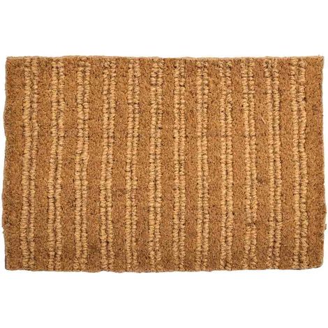 Felpudo fibra natural y goma marron 60x40 (1/5)
