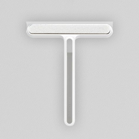 Raclette de Douche Multifonction pour Fenêtres et Miroirs - Outil de Nettoyage Professionnel Blanc (1/5)